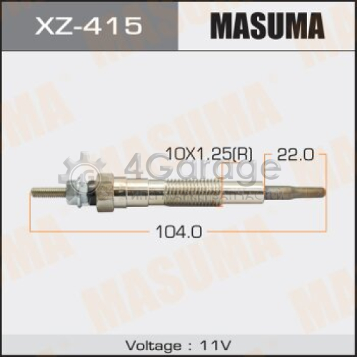 MASUMA XZ415 Свеча накаливания MASUMA CP-60 /WL, RF (1/10/100)