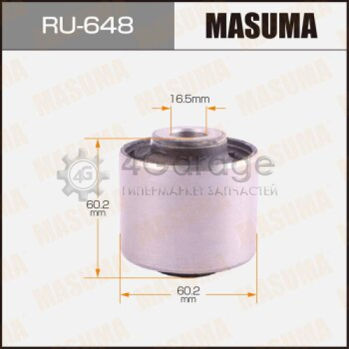 MASUMA RU648 Сайлентблок MASUMA PAJERO SPORT/ KH4W/6W/8W/9W 08-