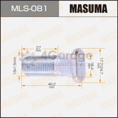 MASUMA MLS081 Шпилька для грузовика MASUMA OEM_MB161934 MMC Canter LH