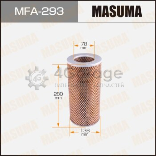 Воздушный фильтр A-170 MASUMA (1/20) MASUMA MFA293 в Нижнем Новгороде