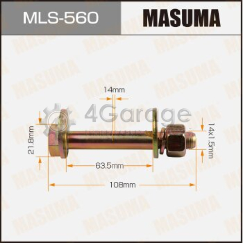 MASUMA MLS560 Болт эксцентрик MASUMA комплект. Mitsubishi