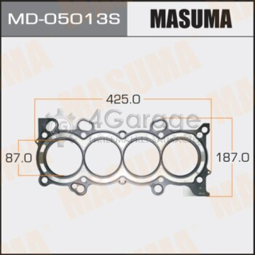 MASUMA MD05013S Прокладка Головки блока MASUMA, K20A, трехслойная (металл-эластомер) Толщина 0,70 мм (1/10)