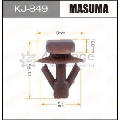Клипса автомобильная (автокрепеж) MASUMA 849-KJ [уп.50] MASUMA KJ849 в Нижнем Новгороде