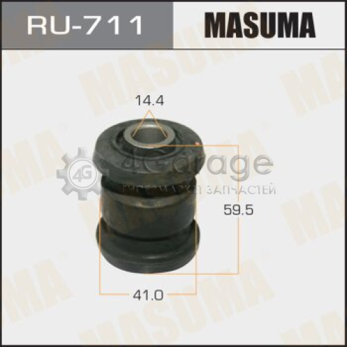 MASUMA RU711 Сайлентблок MASUMA MARK2/ JZX93, JZX105, GX105, GX115 front low