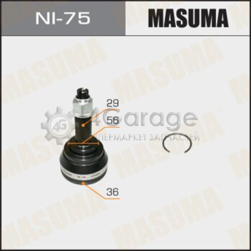 ШРУС MASUMA 36x56x29 (1/6) MASUMA NI75 в Нижнем Новгороде