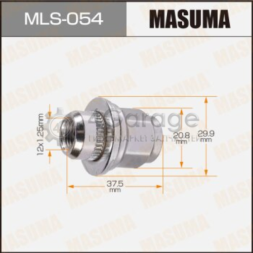MASUMA MLS054 Гайка MASUMA 12x1.25 в Красноярске
