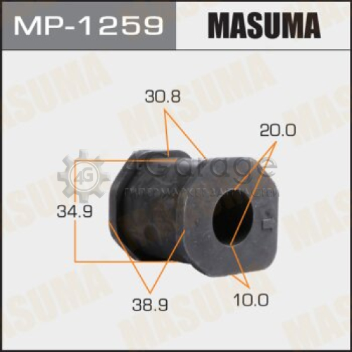 MASUMA MP1259 Втулка стабилизатора MASUMA /front/ PAJERO SPORT, L200/ K94W, K74T [уп.2]