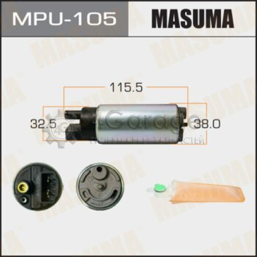 MASUMA MPU105 Бензонасос MASUMA, LAND CRUISER, PAJERO / UZJ100L, V45W, сетка MPU-002