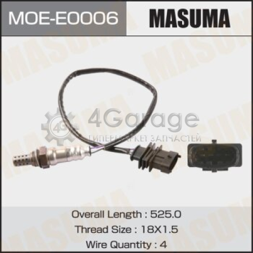 Датчик кислородный MASUMA, OPEL ASTRA-J, CORSA-D, MOKKA / A14NET, D14NET, Z16YNG MASUMA MOEE0006 в Москве