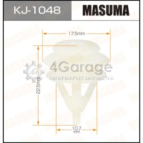 Клипса автомобильная (автокрепеж) MASUMA 1048-KJ [уп.50] MASUMA KJ1048 в Нижнем Новгороде