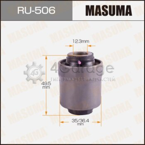 MASUMA RU506 Сайлентблок MASUMA LANCER Rear. RU-497, RU-237