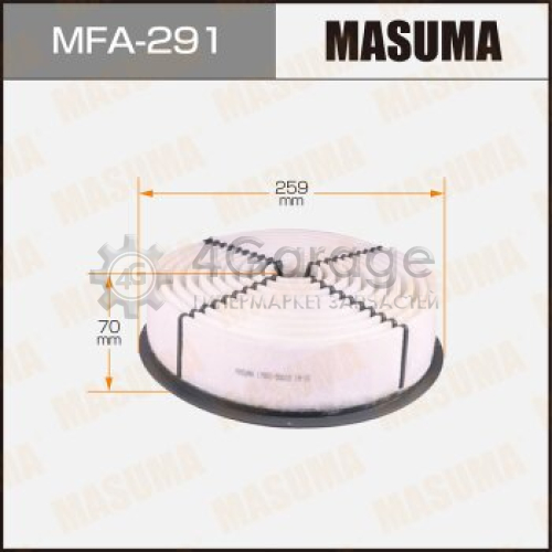 MASUMA MFA291 Воздушный фильтр A-168A MASUMA (1/40)