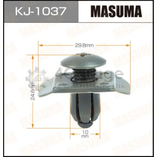 MASUMA KJ1037 Клипса автомобильная (автокрепеж) MASUMA 1037-KJ [уп.50]