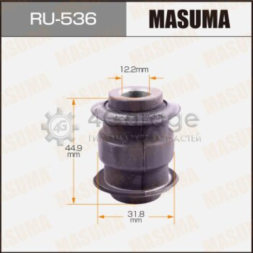 MASUMA RU536 Сайлентблок MASUMA ALMERA/ B10RS rear LH