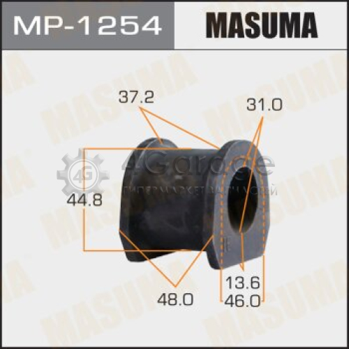 MASUMA MP1254 Втулка стабилизатора MASUMA /front/ PAJERO SPORT, L200 15- [уп.2]