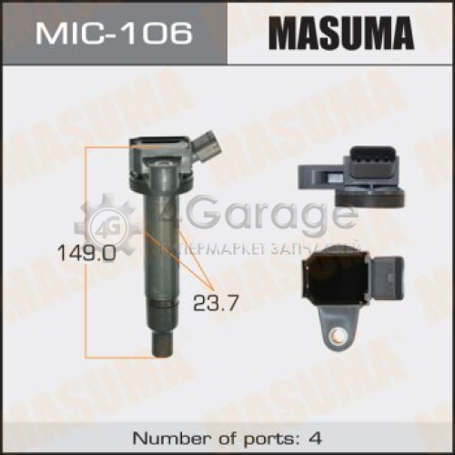 MASUMA MIC106 Катушка зажигания MASUMA, TUNDRA, LAND CRUISER / 2UZFE, 1GFE, 3UZFE