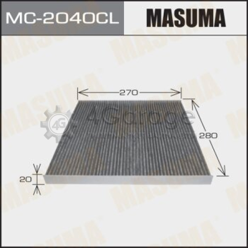 MASUMA MC2040CL Салонный фильтр AC2510 MASUMA угольный (1/40)