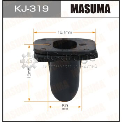 Клипса автомобильная (автокрепеж) MASUMA 319-KJ [уп.50] MASUMA KJ319 в Москве
