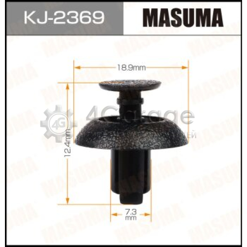 Клипса автомобильная (автокрепеж) MASUMA 2369-KJ [уп.50] MASUMA KJ2369 в Москве