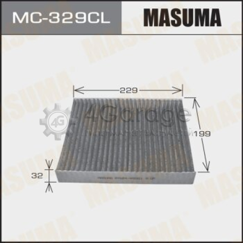 MASUMA MC329CL Салонный фильтр AC-206E MASUMA угольный (1/40)