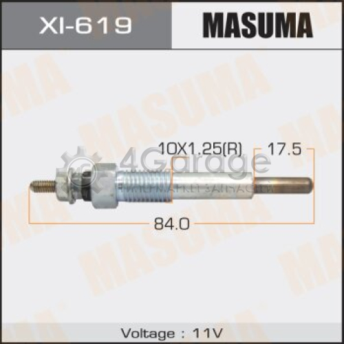 MASUMA XI619 Свеча накаливания MASUMA PI- 59 /4JG2 (1/10/100)