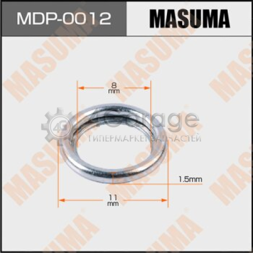 MASUMA MDP0012 Шайбы для форсунок MASUMA 11177-64010, 8х11х1,5 3C, 2C, 1HZ, 1KZ, 1PZ