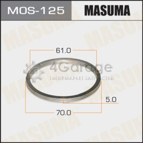 MASUMA MOS125 Кольцо глушителя MASUMA 61 х 70