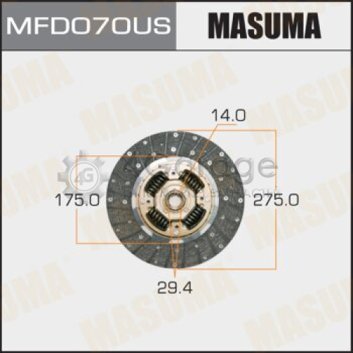 Диск сцепления MASUMA 275*175*14*29.4 (1/5) MASUMA MFD070US в Нижнем Новгороде