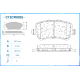 CWORKS C12CR0025 Колодки тормозные задние