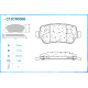 CWORKS C12CR0050 Колодки тормозные задние