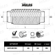 MILES HBFC40X100 Труба гофрированная с внутренним металлорукавом 40X100 HBFC40X100