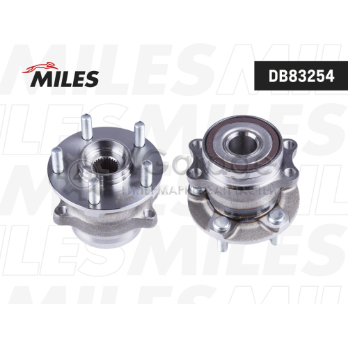 MILES DB83254 Ступица колеса задняя с подшипником SUBARU FORESTER/IMPREZA 11- DB83254