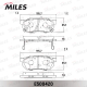 MILES E500420 Колодки тормозные HONDA CIVIC/CRX/PRELUDE 83-95 передние Ceramic