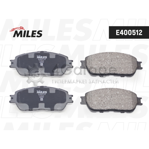 MILES E400512 Колодки тормозные TOYOTA CAMRY (V30) 01-06 передние E400512