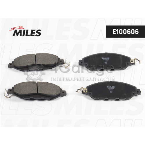 MILES E100606 Колодки тормозные NISSAN PATHFINDER 14-/INFINITI QX60 12- передние E100606