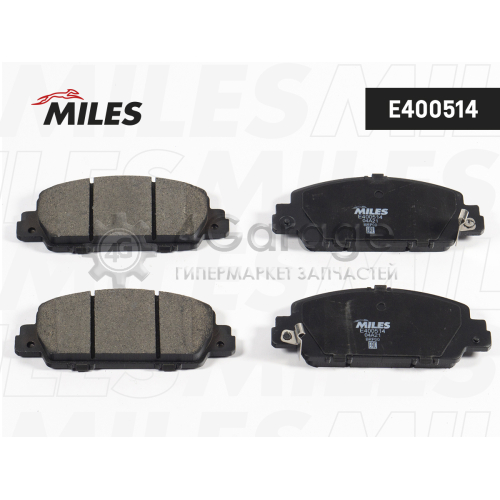 MILES E400514 Колодки тормозные (Смесь Low-Metallic) передние HONDA ACCORD 14- (TRW GDB3615) E100514 E400514