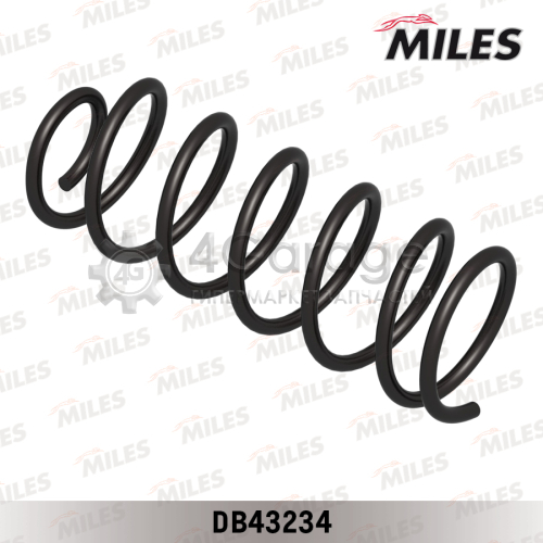 MILES DB43234 Пружина подвески HYUNDAI GETZ задняя DB43234