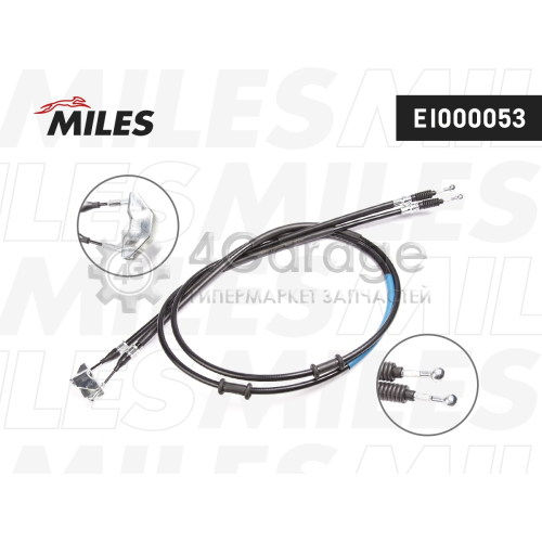 MILES EI000053 Трос стояночного тормоза OPEL ASTRA H EI000053