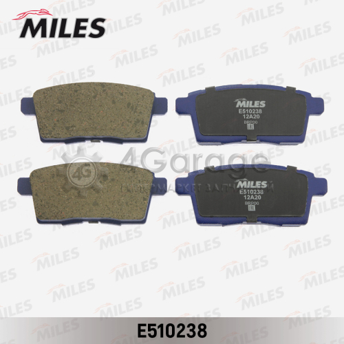 MILES E510238 Колодки тормозные (Смесь CERAMIC) MAZDA CX7/CX9 07 задние (TRW GDB3472) E510238