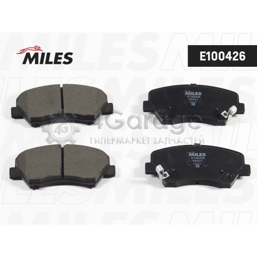 MILES E100426 Колодки тормозные HYUNDAI i30/ELANTRA 11-/CEED 12- передние E100426