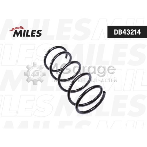 MILES DB43214 Пружина подвески TOYOTA CORONA 2/4WD (2C AT)/3SFE -SF 92-96 /4SFE AT EXG 9 п(KYB RK3819) DB43214