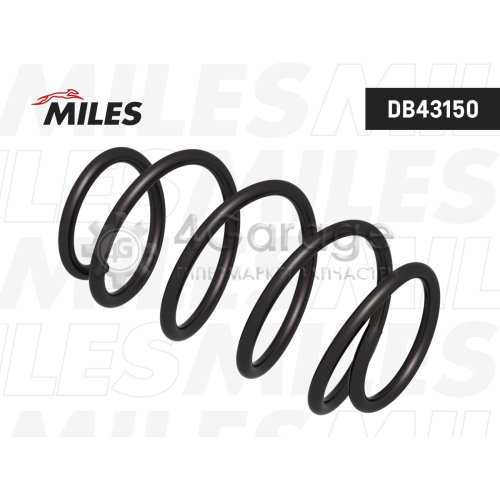 MILES DB43150 Пружина подвески NISSAN QASHQAI 1 5DCI/2 0/2 0 4WD 12/06- передняя