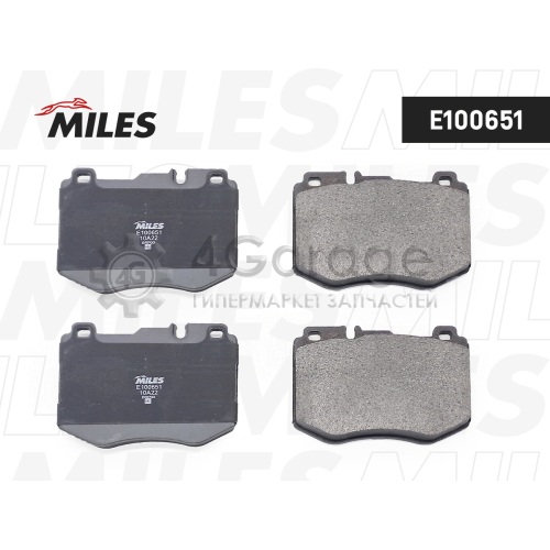 MILES E100651 Колодки тормозные MERCEDES W205/W213/GLC(X253) 14- передние SemiMetallic