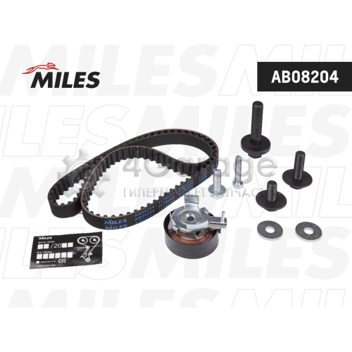 MILES AB08204 Комплект ремня ГРМ FORD/MAZDA/VOLVO 1.2-1.6 01-