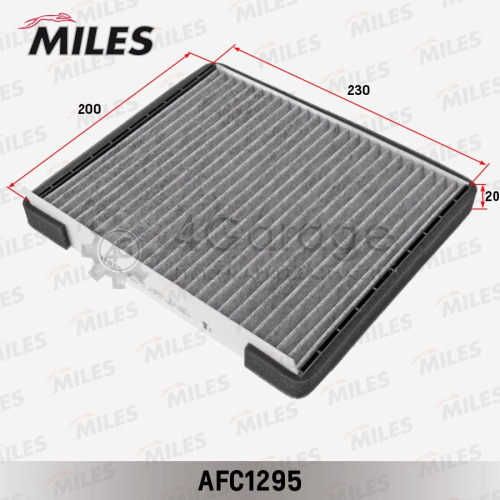 MILES AFC1295 Фильтр воздух во внутренном пространстве