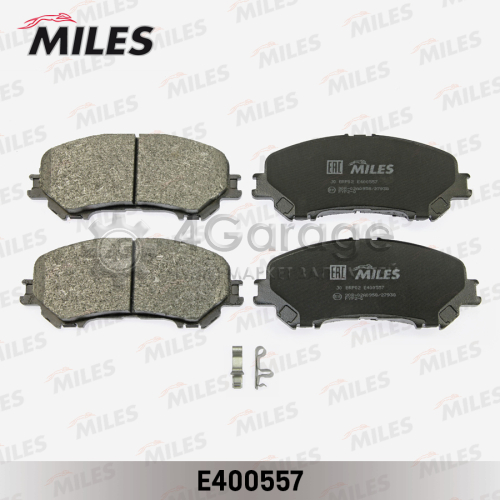 MILES E400557 Колодки тормозные (Смесь Low Metallic) NISSAN X TRAIL(32) 14 передние (TRW GDB3648) E400557