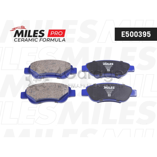 MILES E500395 Колодки тормозные (Смесь CERAMIC) CITROEN C1/PEUGEOT 107/TOYOTA AYGO 1.0/1.4D 05 передние (TRW GDB1633) E500395