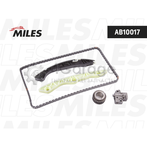 MILES AB10017 Комплект цепи ГРМ MITSUBISHI 1.6-2.4 4B11/4B12/4A92 co звездочками