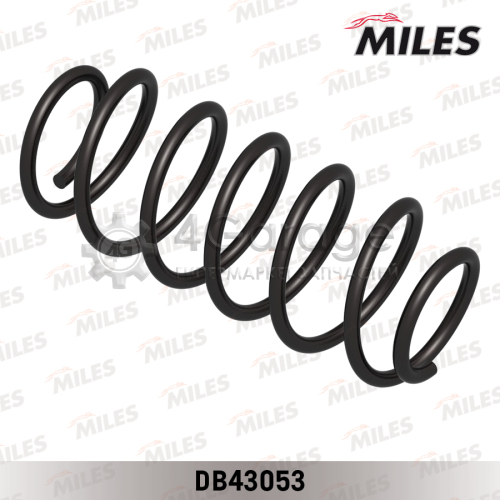 MILES DB43053 Пружина подвески AUDI 80 1.6/1.8 86-91 передняя