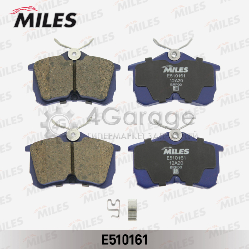 MILES E510161 Колодки тормозные (Смесь CERAMIC) HONDA ACCORD 2.0/2.2/2.4 98 задние (TRW GDB3190) E510161